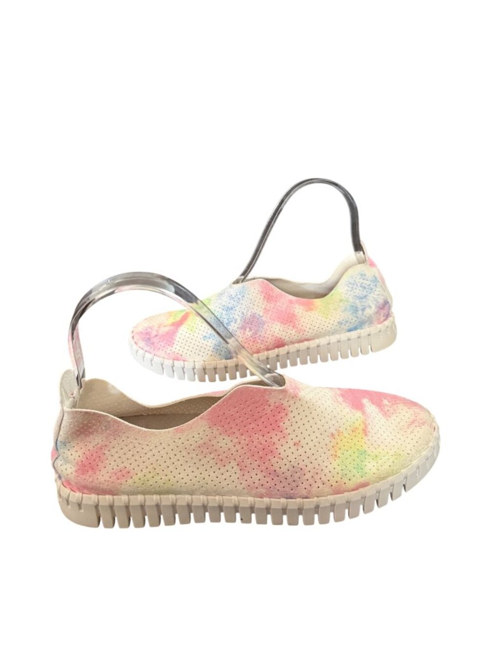 Ilse Jacobsen Tulip Womens Slip-On Shoes Size 36/6 Multicolor Tie-Dye Perforated - Picture 5 of 7